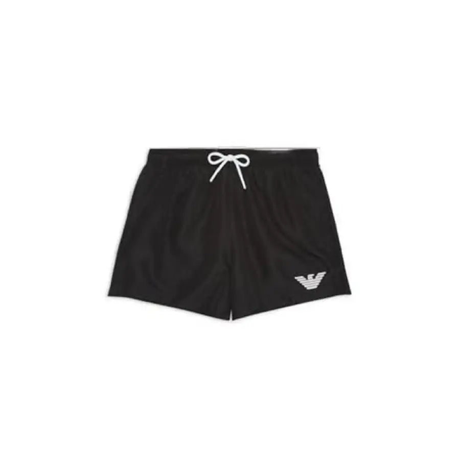 
                      
                        Emporio Armani Underwear black swim shorts with white logo for men
                      
                    
