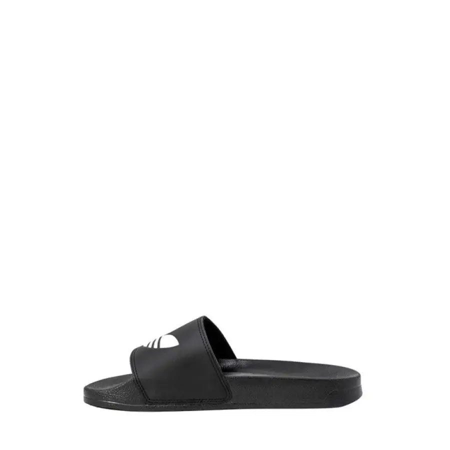 
                      
                        Adidas Men Slippers - black sandals, white stripe, urban city style fashion
                      
                    