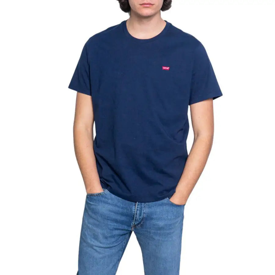 Levi`s - Men T-Shirt - blue / XS - Clothing T-shirts