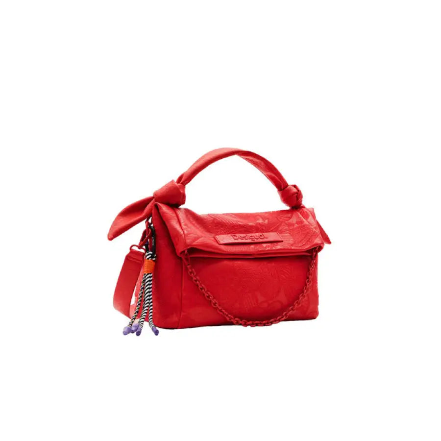 
                      
                        Desigual women bag - mini city bag in red showcased in Desigual collection
                      
                    